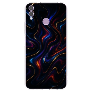 Picasee διαφανής θήκη σιλικόνης Honor 8X - Noir
