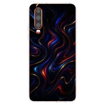 Picasee διαφανής θήκη σιλικόνης Huawei P30 - Noir