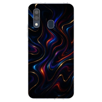 Picasee διαφανής θήκη σιλικόνης Samsung Galaxy A40 A405F - Noir