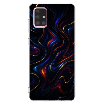Picasee διαφανής θήκη σιλικόνης Samsung Galaxy A71 A715F - Noir