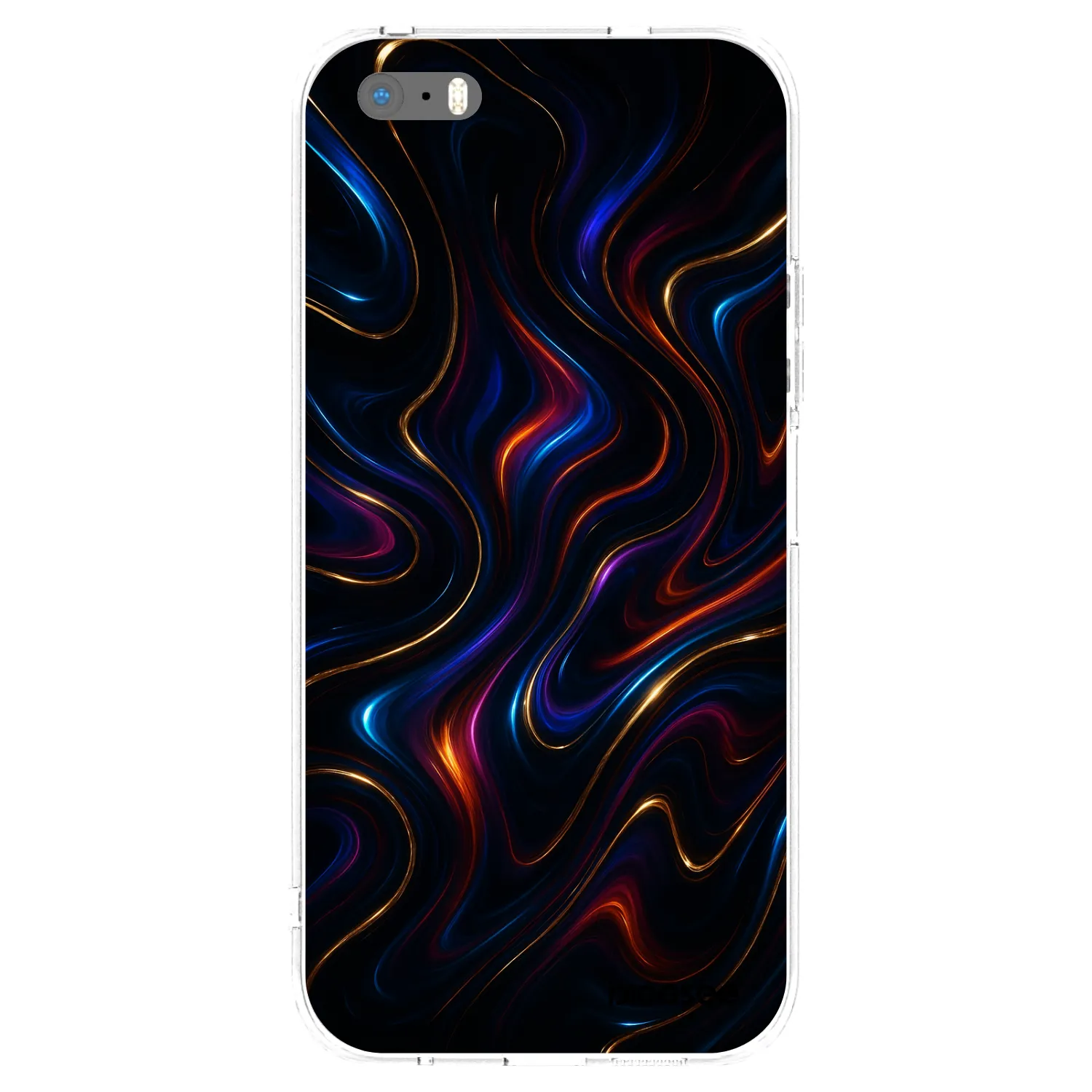 Picasee διαφανής θήκη σιλικόνης Apple iPhone 5/5S/SE - Noir