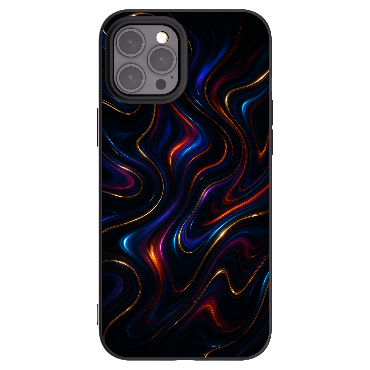 Picasee Μαύρη θήκη σιλικόνης για Apple iPhone 12 Pro Max - Noir