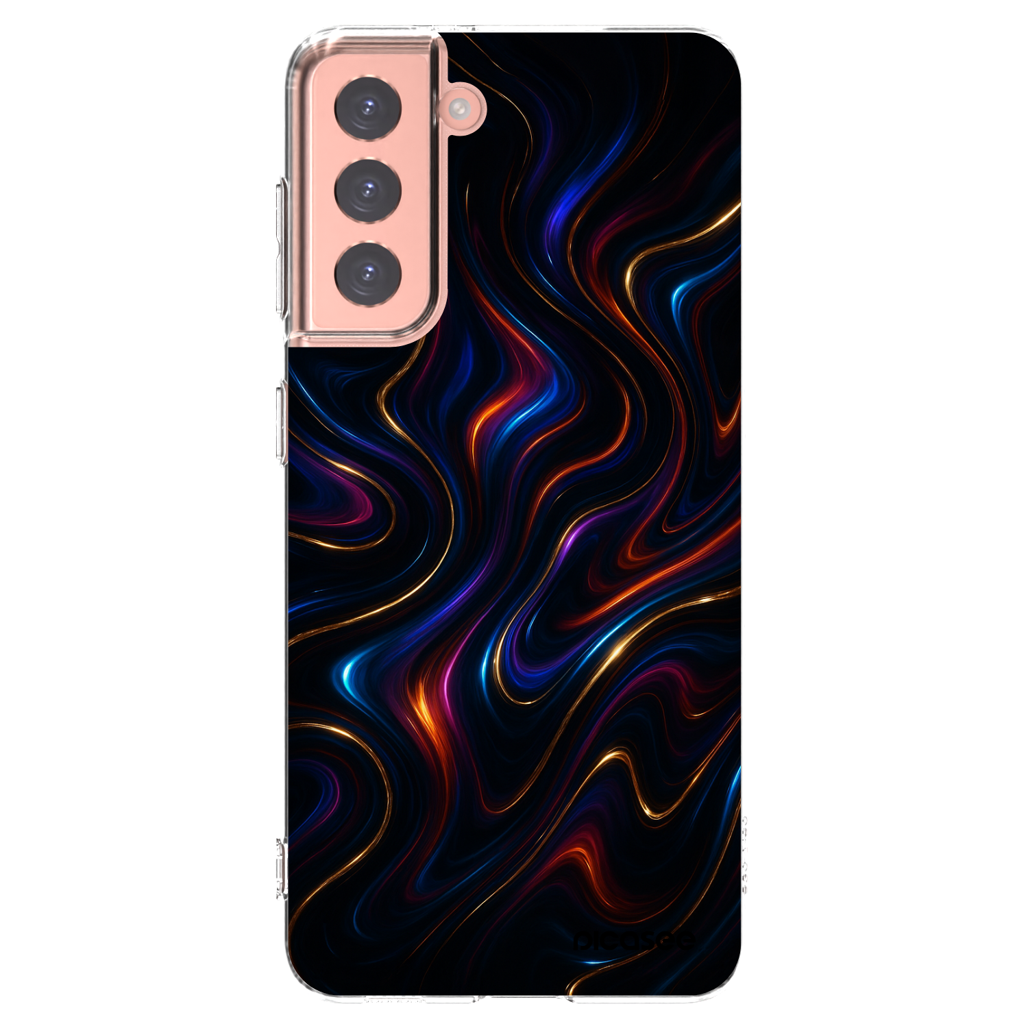Picasee διαφανής θήκη σιλικόνης Samsung Galaxy S21 5G G991B - Noir