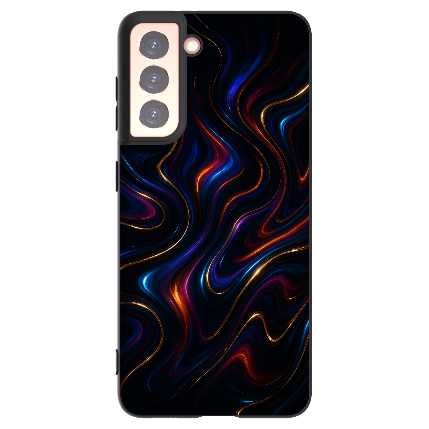 Picasee Μαύρη θήκη σιλικόνης για Samsung Galaxy S21 5G G991B - Noir