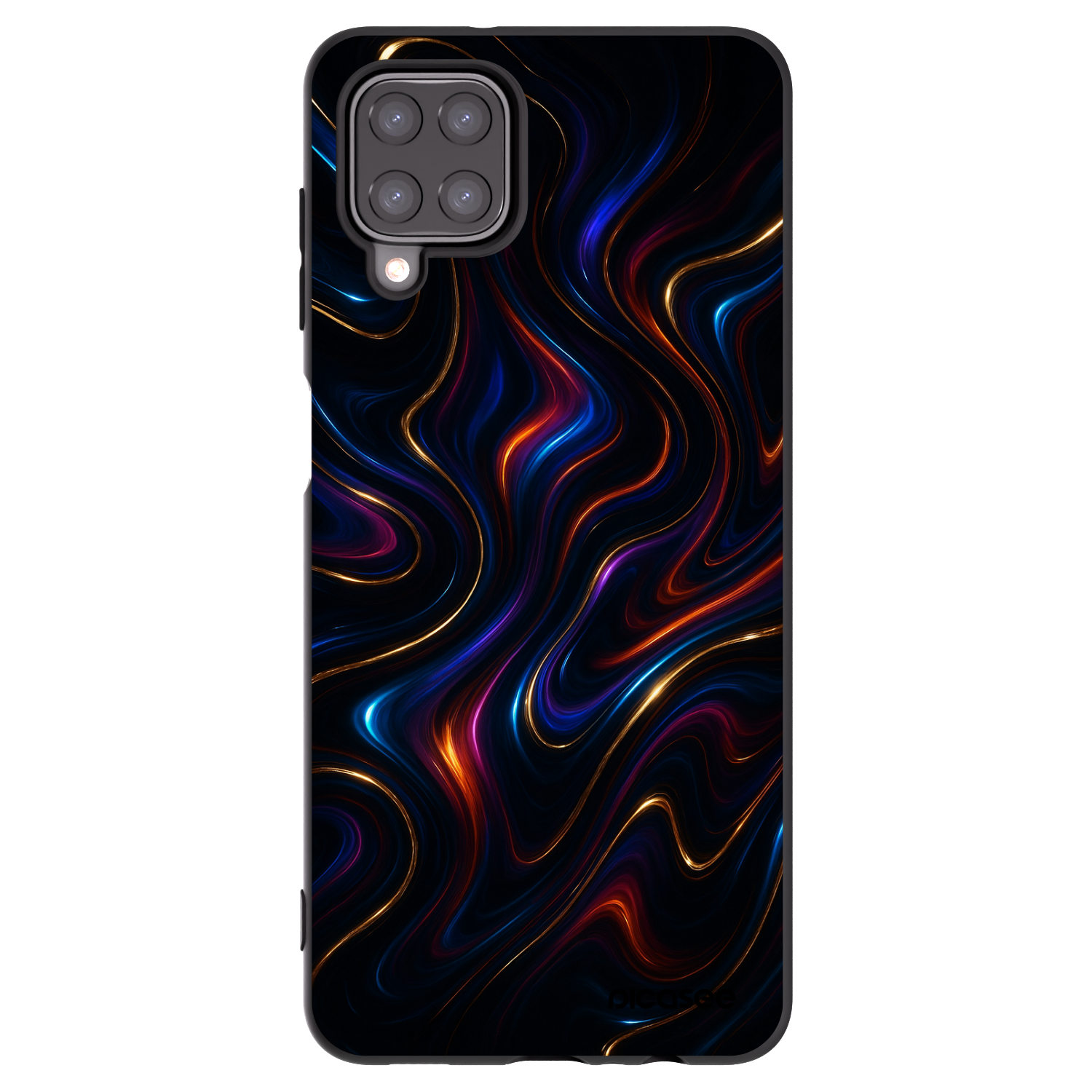 Picasee Μαύρη θήκη σιλικόνης για Samsung Galaxy A12 A125F - Noir