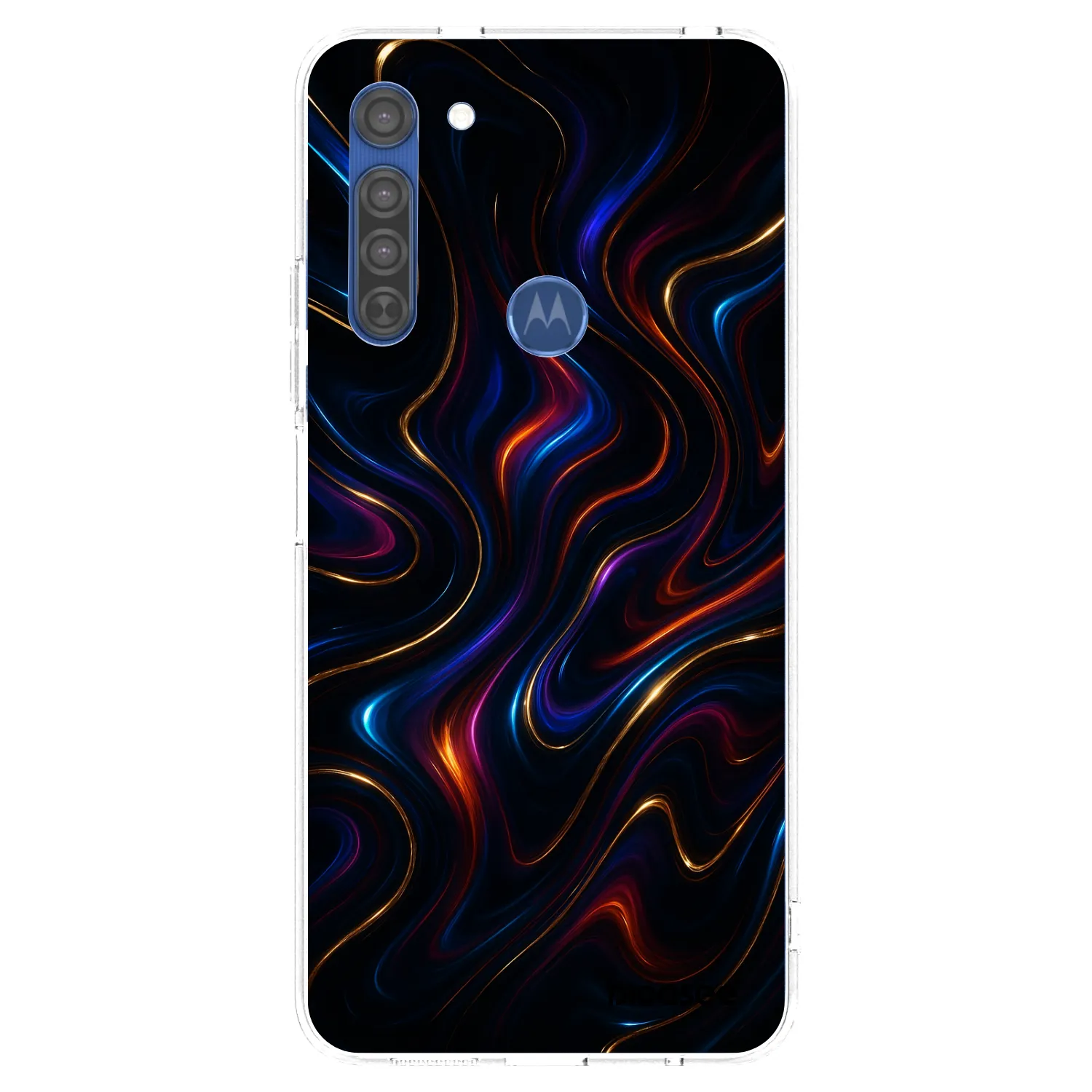 Picasee διαφανής θήκη σιλικόνης Motorola Moto G8 - Noir
