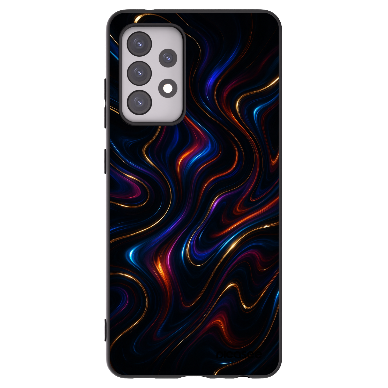 Picasee Μαύρη θήκη σιλικόνης για Samsung Galaxy A52 5G A525F - Noir
