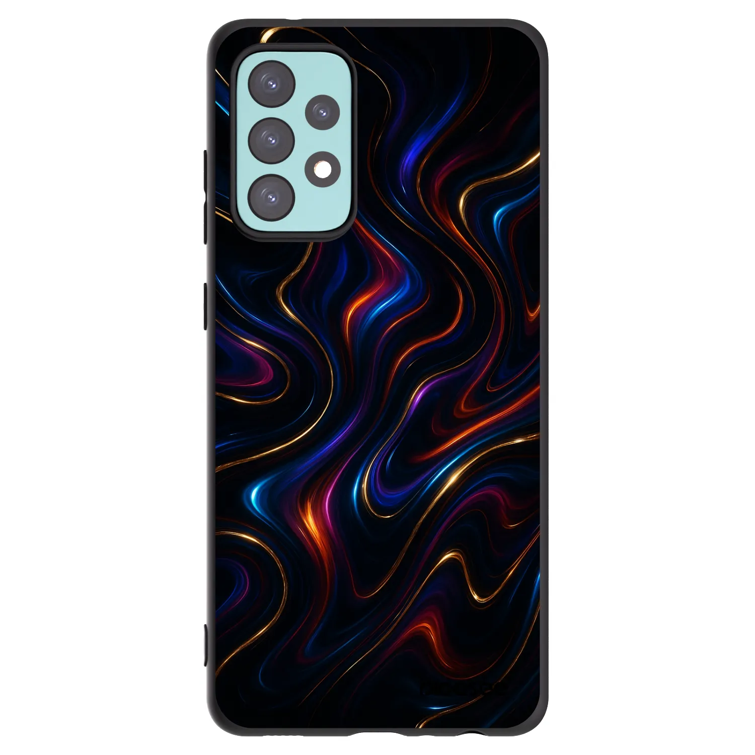Picasee Μαύρη θήκη σιλικόνης για Samsung Galaxy A72 A725F - Noir