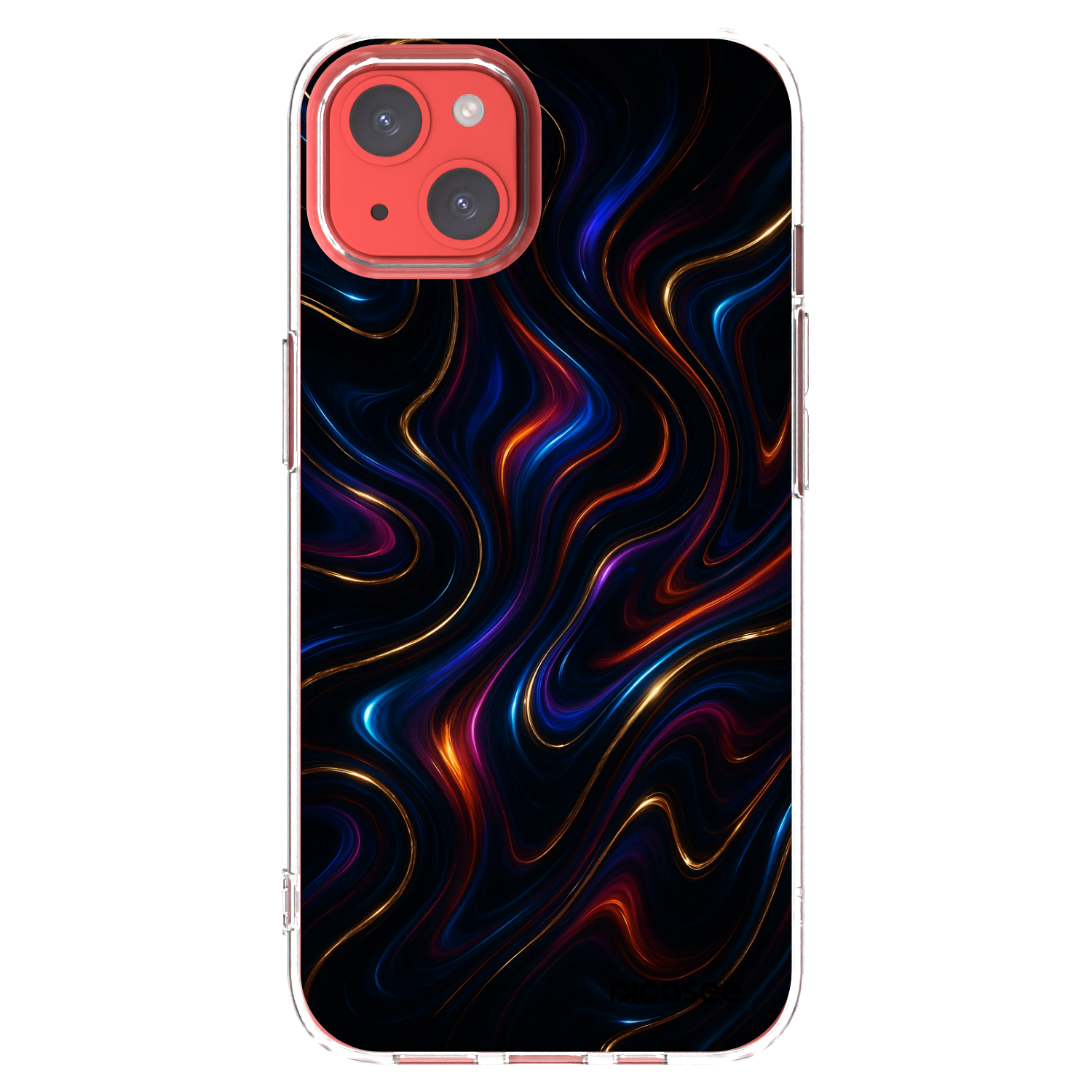 Picasee διαφανής θήκη σιλικόνης Apple iPhone 13 - Noir