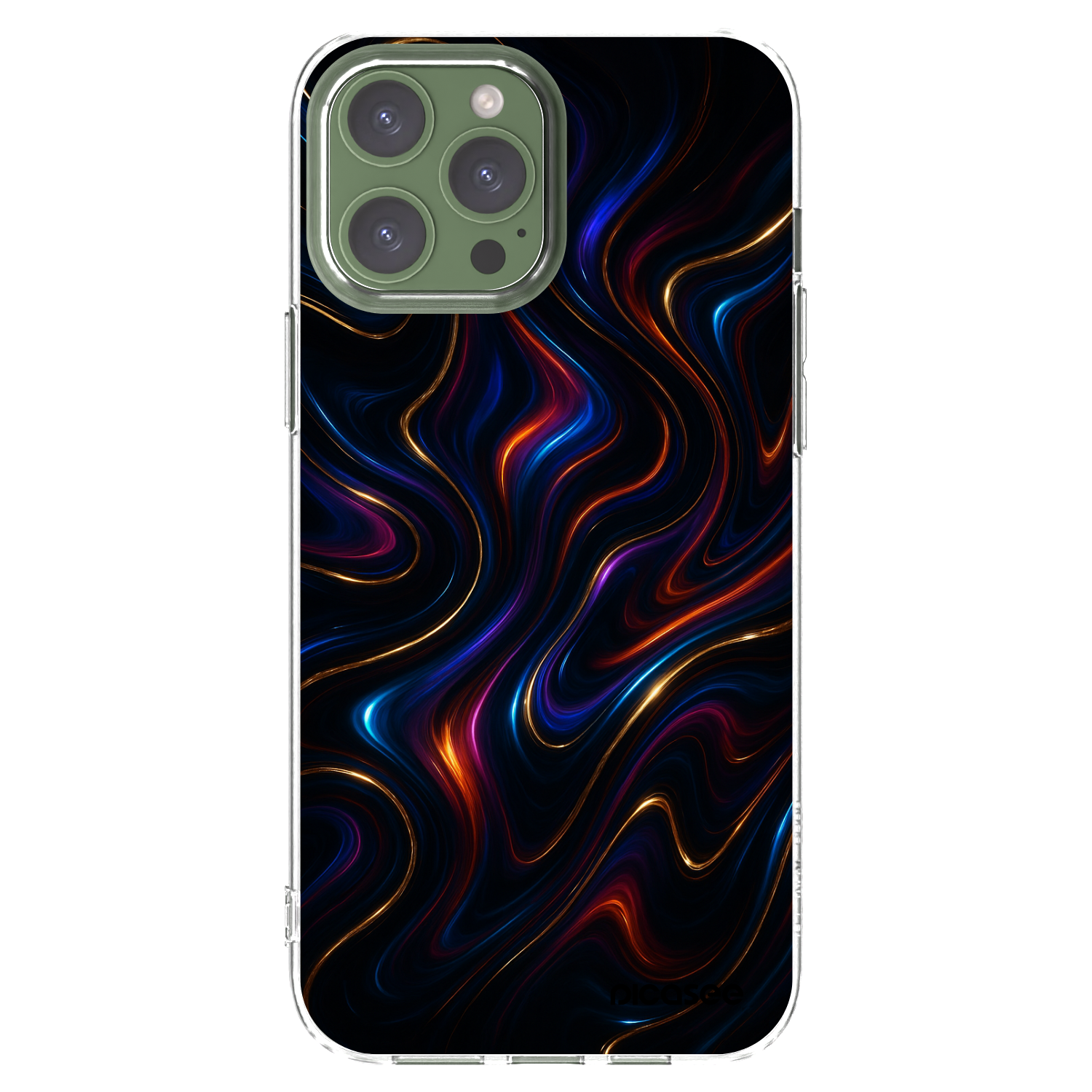 Picasee διαφανής θήκη σιλικόνης Apple iPhone 13 Pro Max - Noir