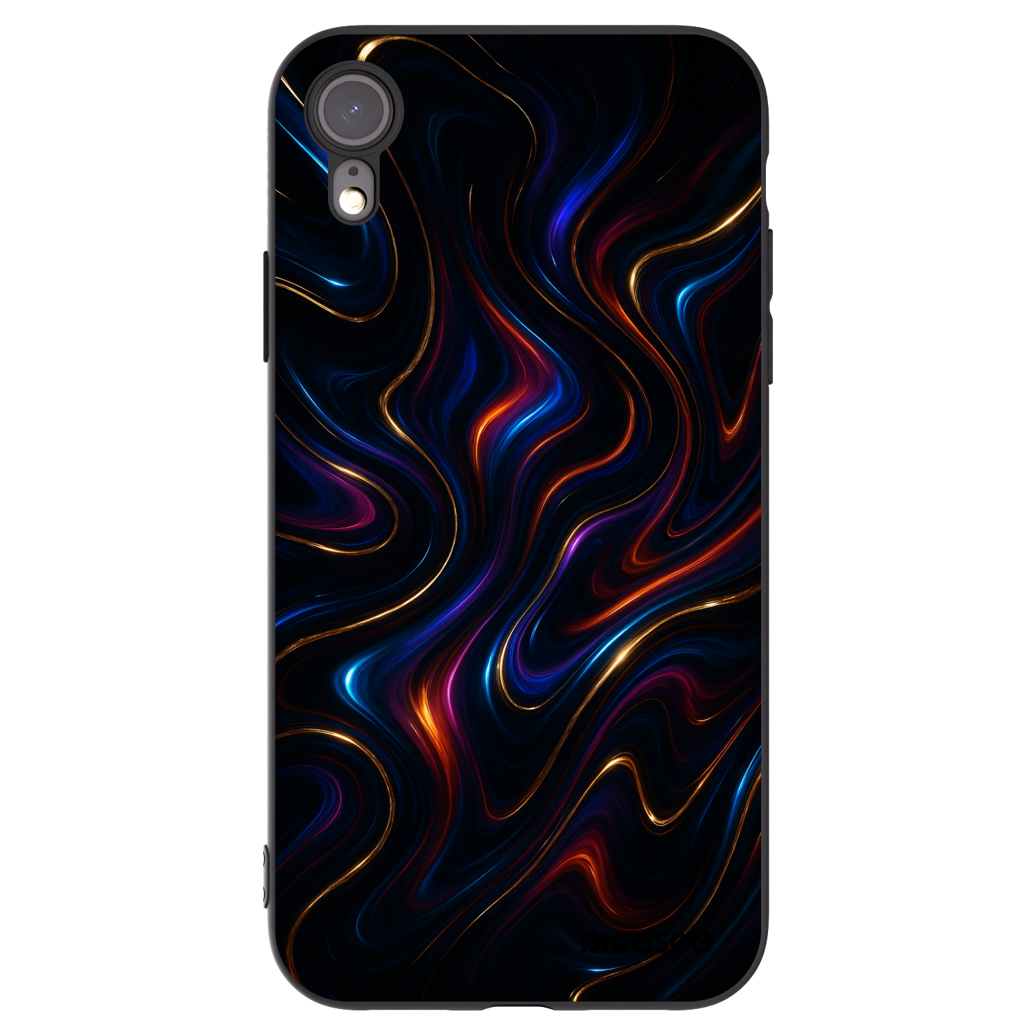 Picasee Μαύρη θήκη σιλικόνης για Apple iPhone XR - Noir