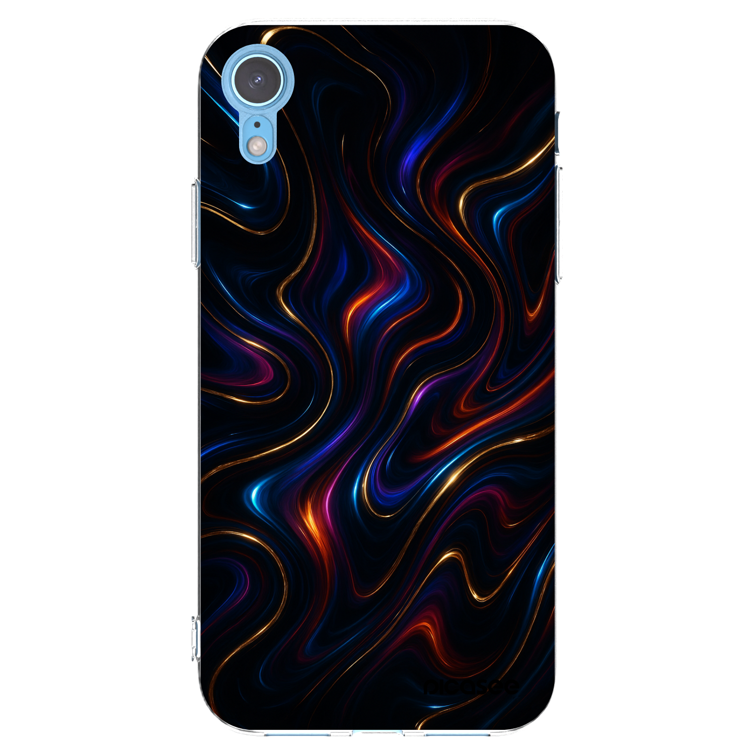 Picasee διαφανής θήκη σιλικόνης Apple iPhone XR - Noir