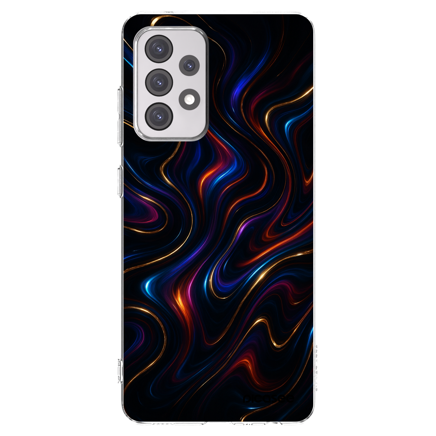 Picasee διαφανής θήκη σιλικόνης Samsung Galaxy A52s 5G A528B - Noir