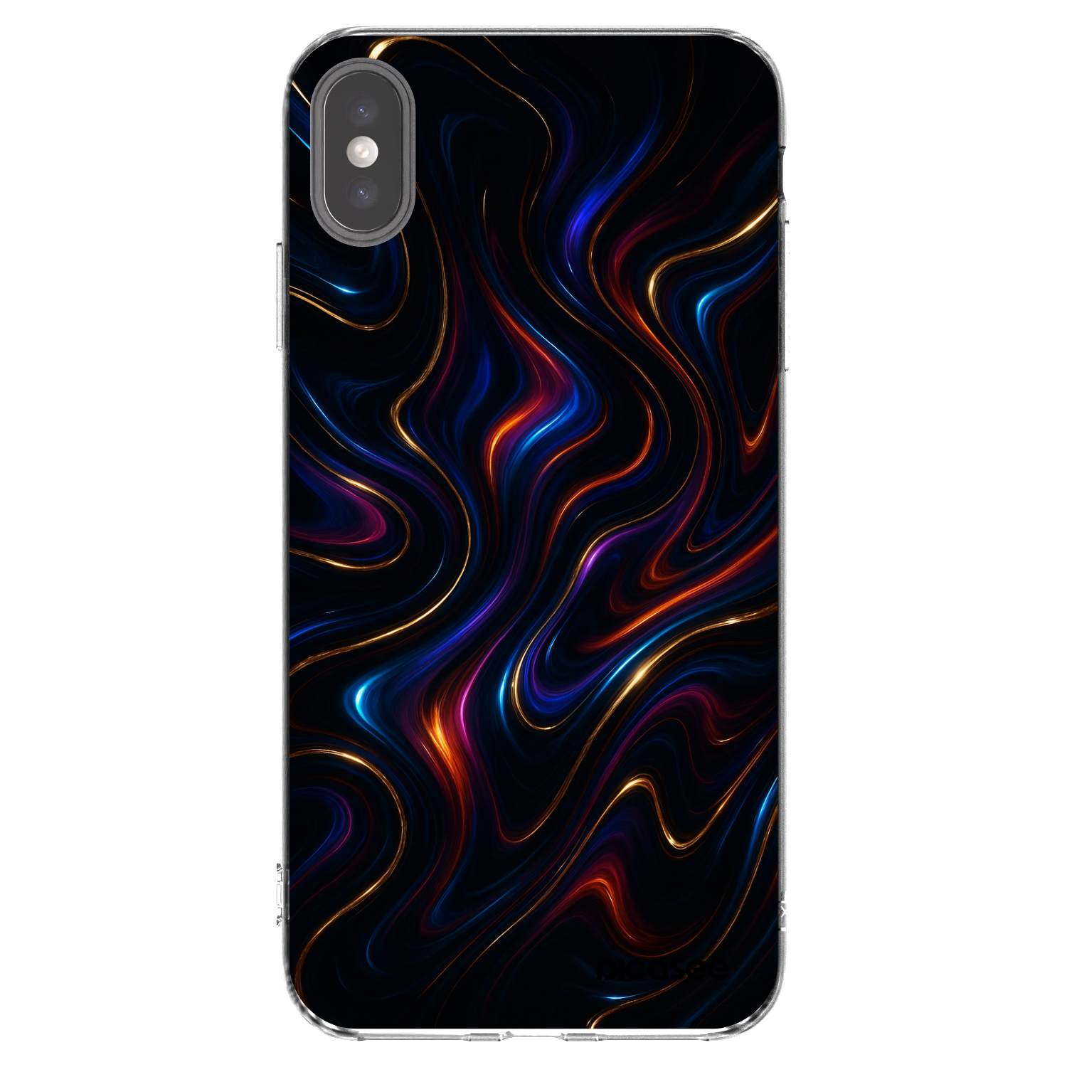 Picasee διαφανής θήκη σιλικόνης Apple iPhone XS Max - Noir