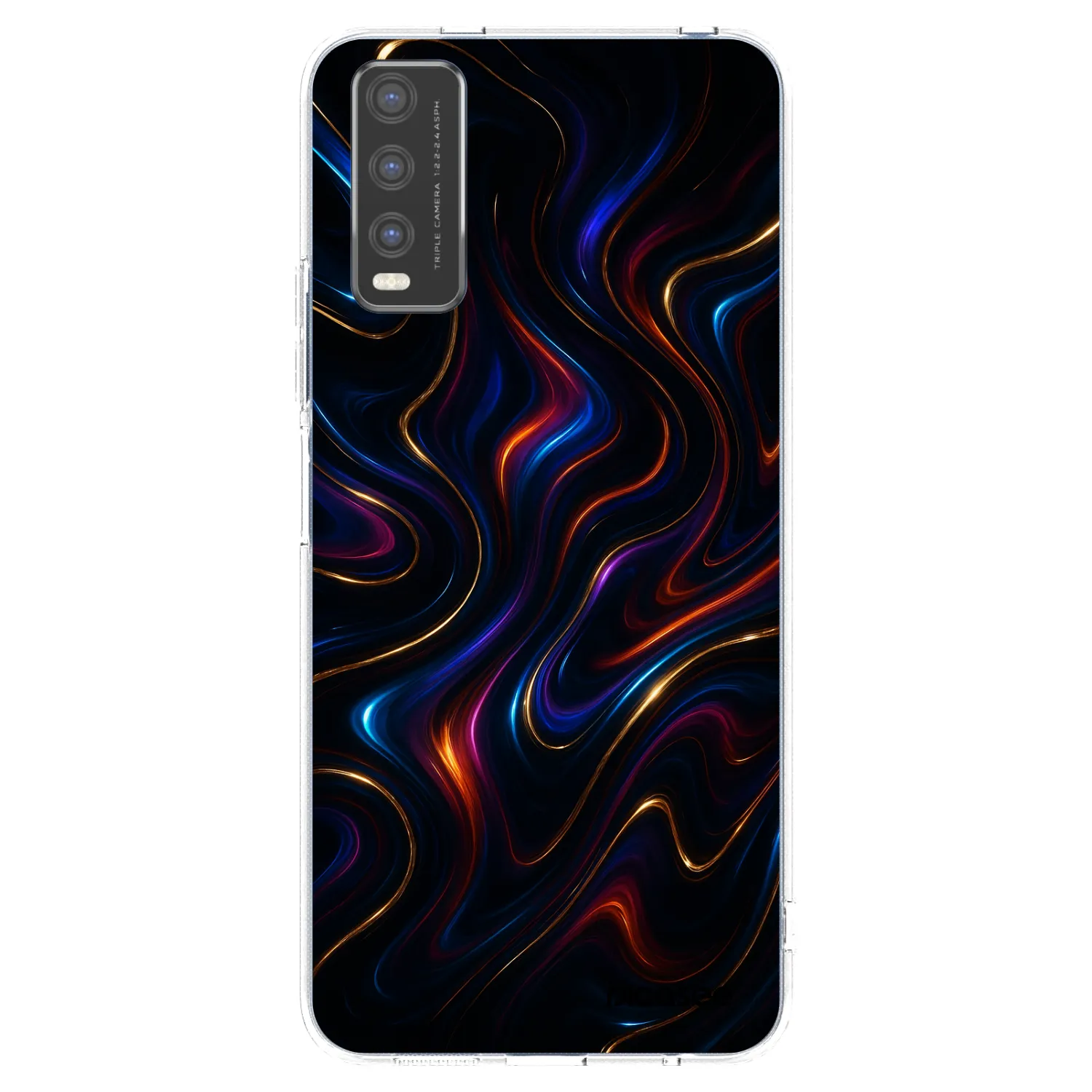 Picasee διαφανής θήκη σιλικόνης Vivo Y20s - Noir
