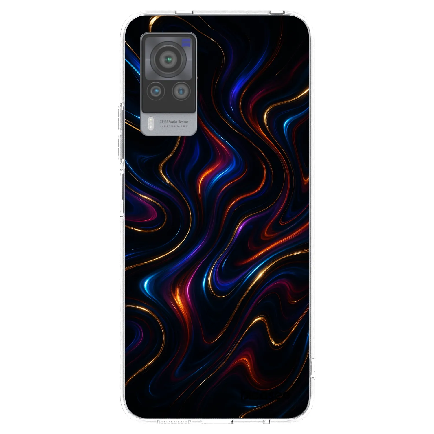 Picasee διαφανής θήκη σιλικόνης Vivo X60 Pro 5G - Noir