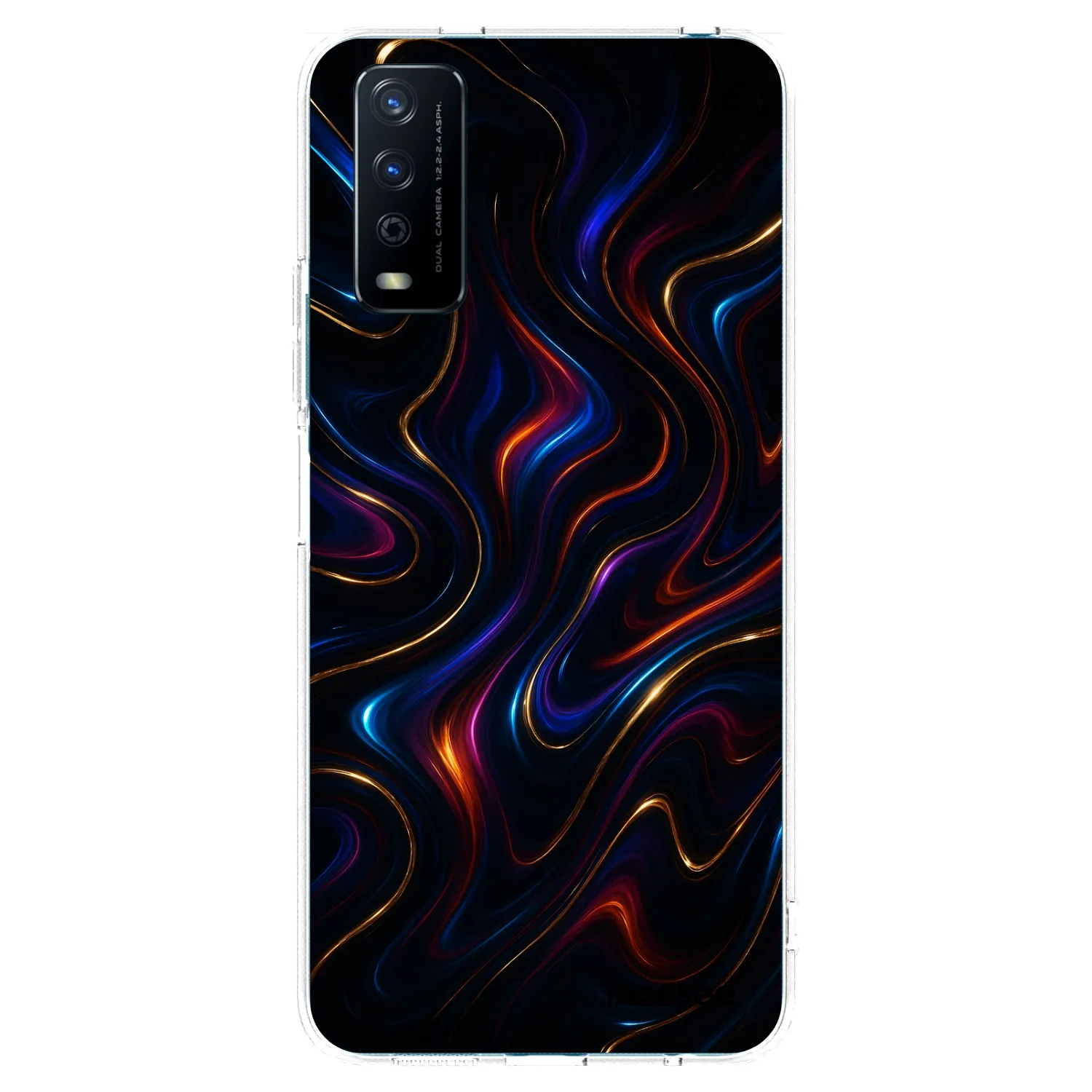 Picasee διαφανής θήκη σιλικόνης Vivo Y11s - Noir