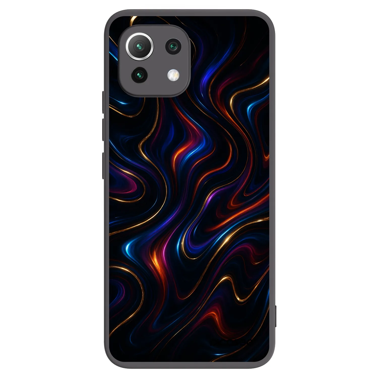 Picasee Μαύρη θήκη σιλικόνης για Xiaomi 11 Lite 5G NE - Noir