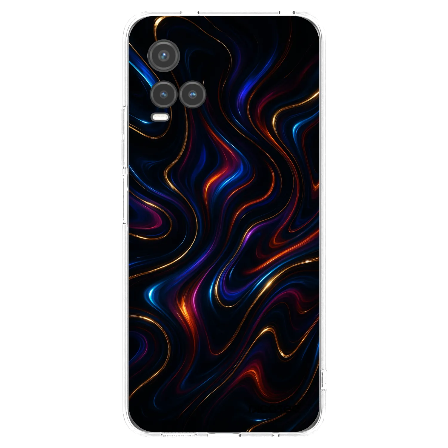 Picasee διαφανής θήκη σιλικόνης Vivo Y33s - Noir