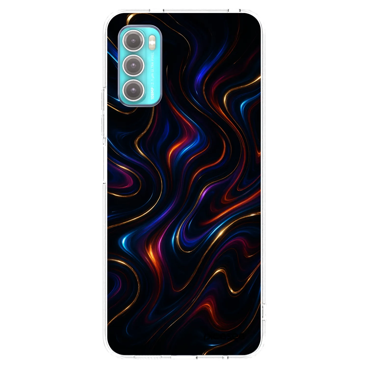 Picasee διαφανής θήκη σιλικόνης Motorola Moto G60 - Noir