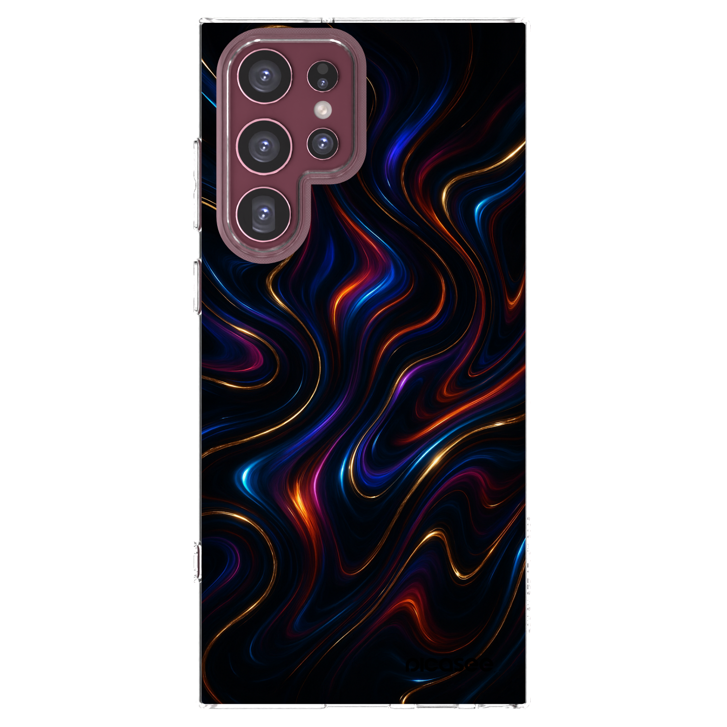 Picasee διαφανής θήκη σιλικόνης Samsung Galaxy S22 Ultra 5G - Noir