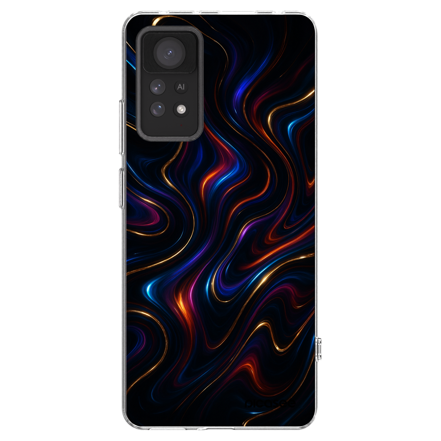 Picasee διαφανής θήκη σιλικόνης Xiaomi Redmi Note 11 Pro - Noir