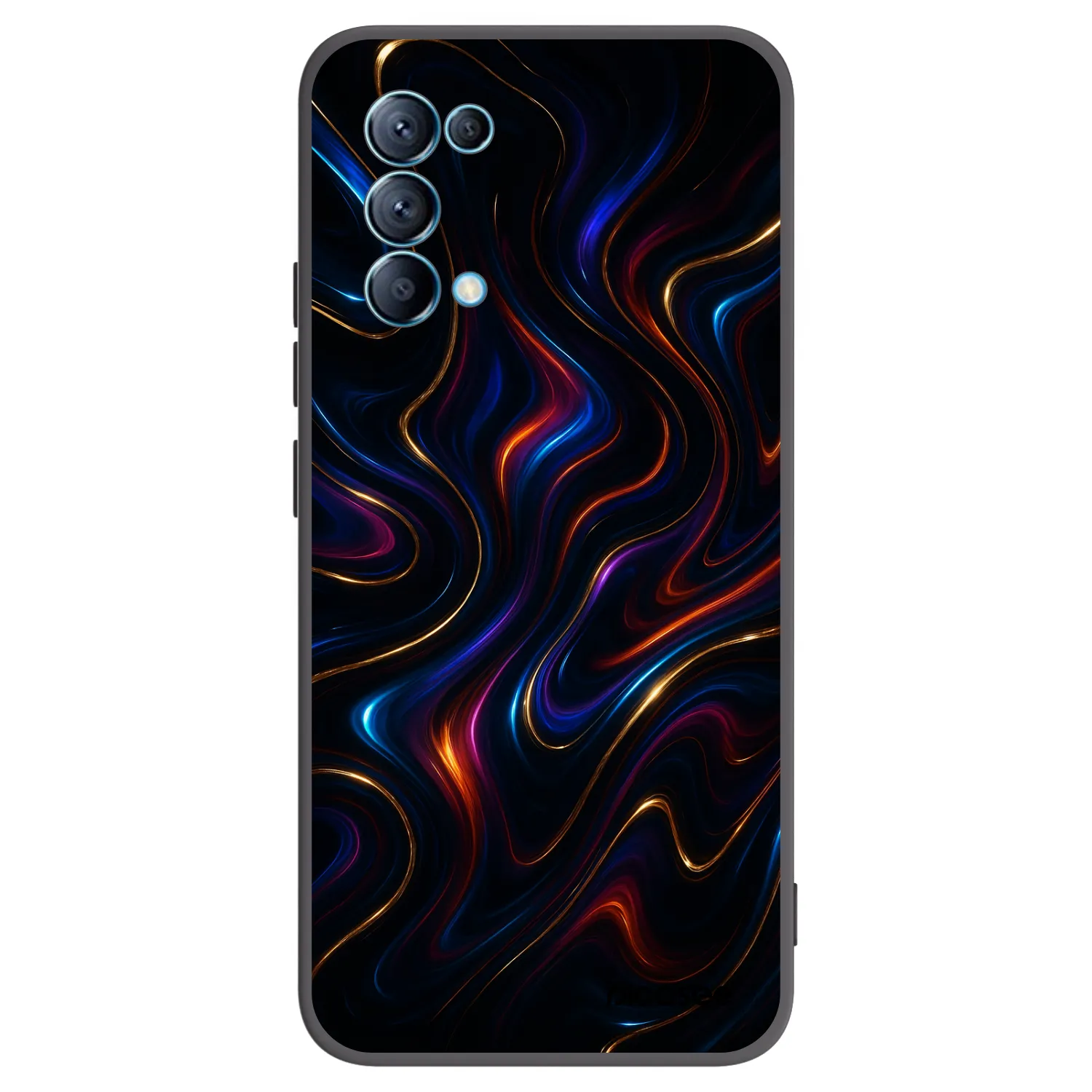 Picasee Μαύρη θήκη σιλικόνης για OPPO Reno 5 5G - Noir