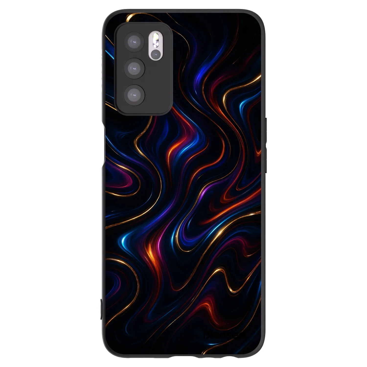 Picasee Μαύρη θήκη σιλικόνης για OPPO A16s - Noir