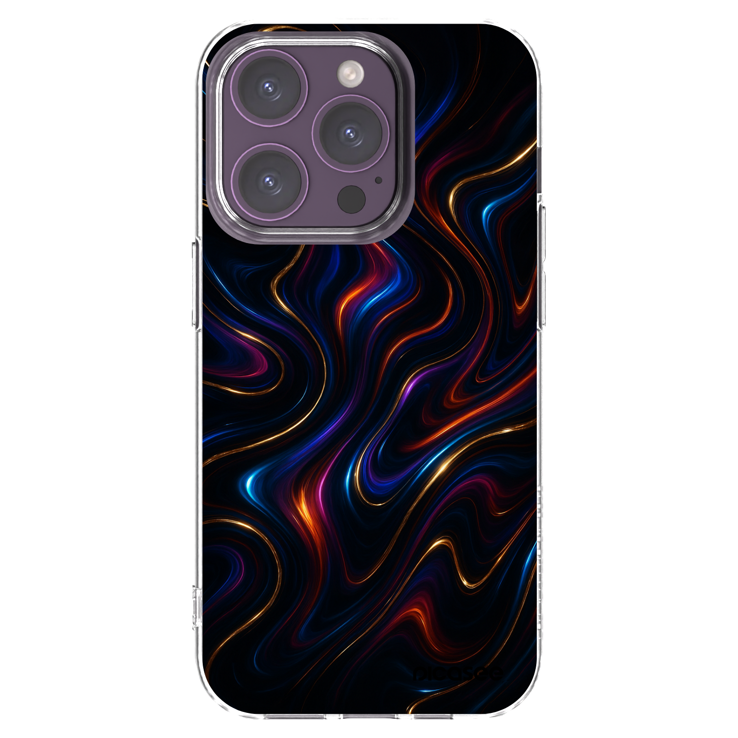 Picasee διαφανής θήκη σιλικόνης Apple iPhone 14 Pro - Noir
