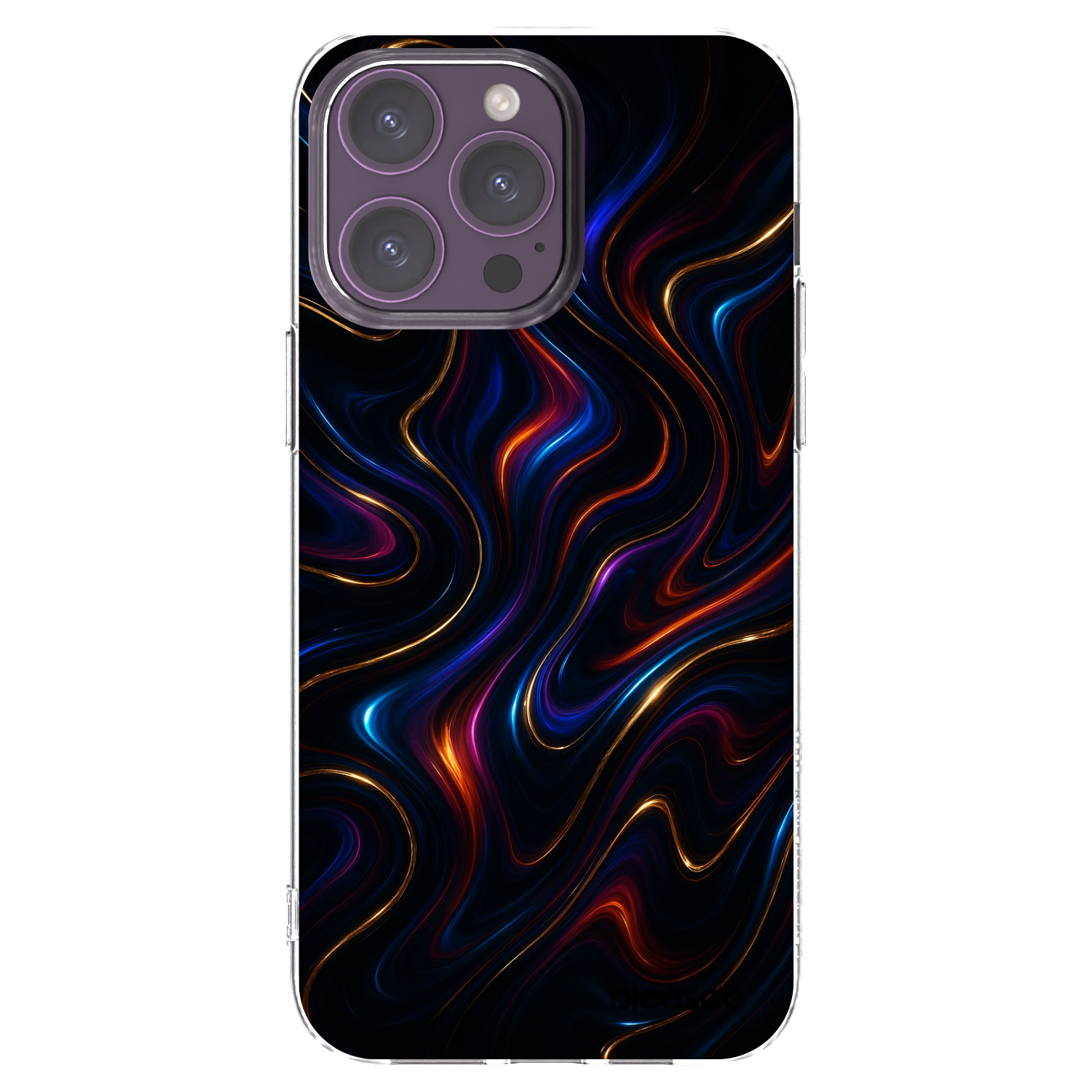 Picasee διαφανής θήκη σιλικόνης Apple iPhone 14 Pro Max - Noir