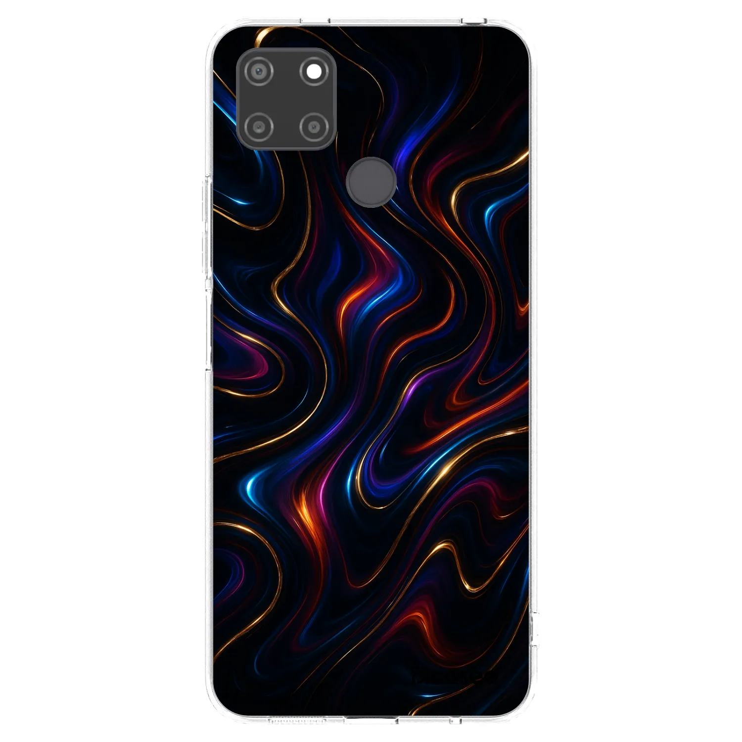Picasee διαφανής θήκη σιλικόνης Realme C21Y - Noir