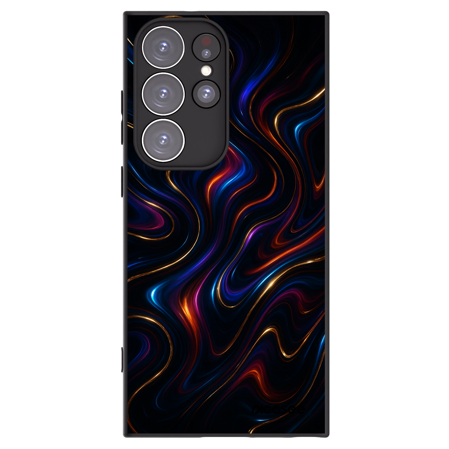 Picasee Μαύρη θήκη σιλικόνης για Samsung Galaxy S23 Ultra 5G - Noir