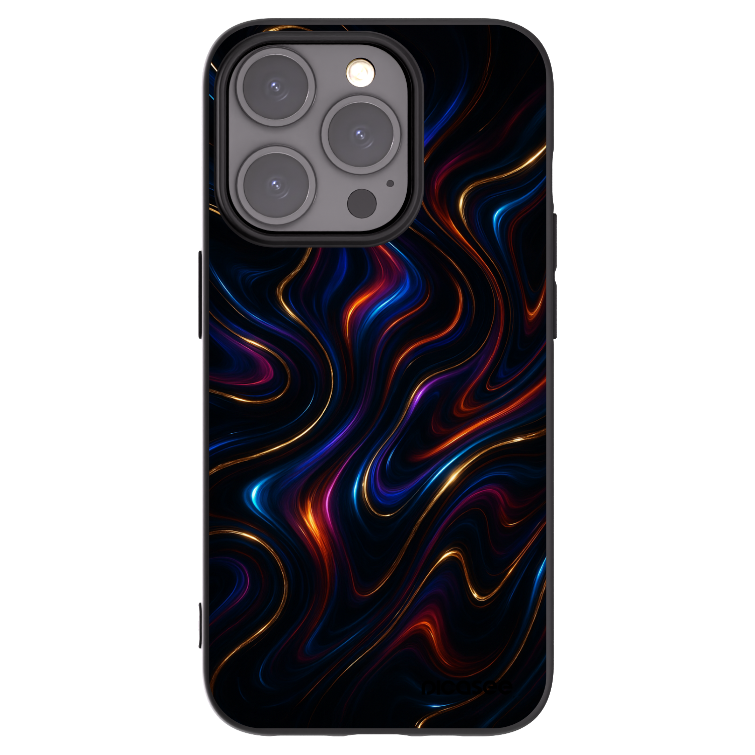 Picasee Μαύρη θήκη σιλικόνης για Apple iPhone 15 Pro - Noir