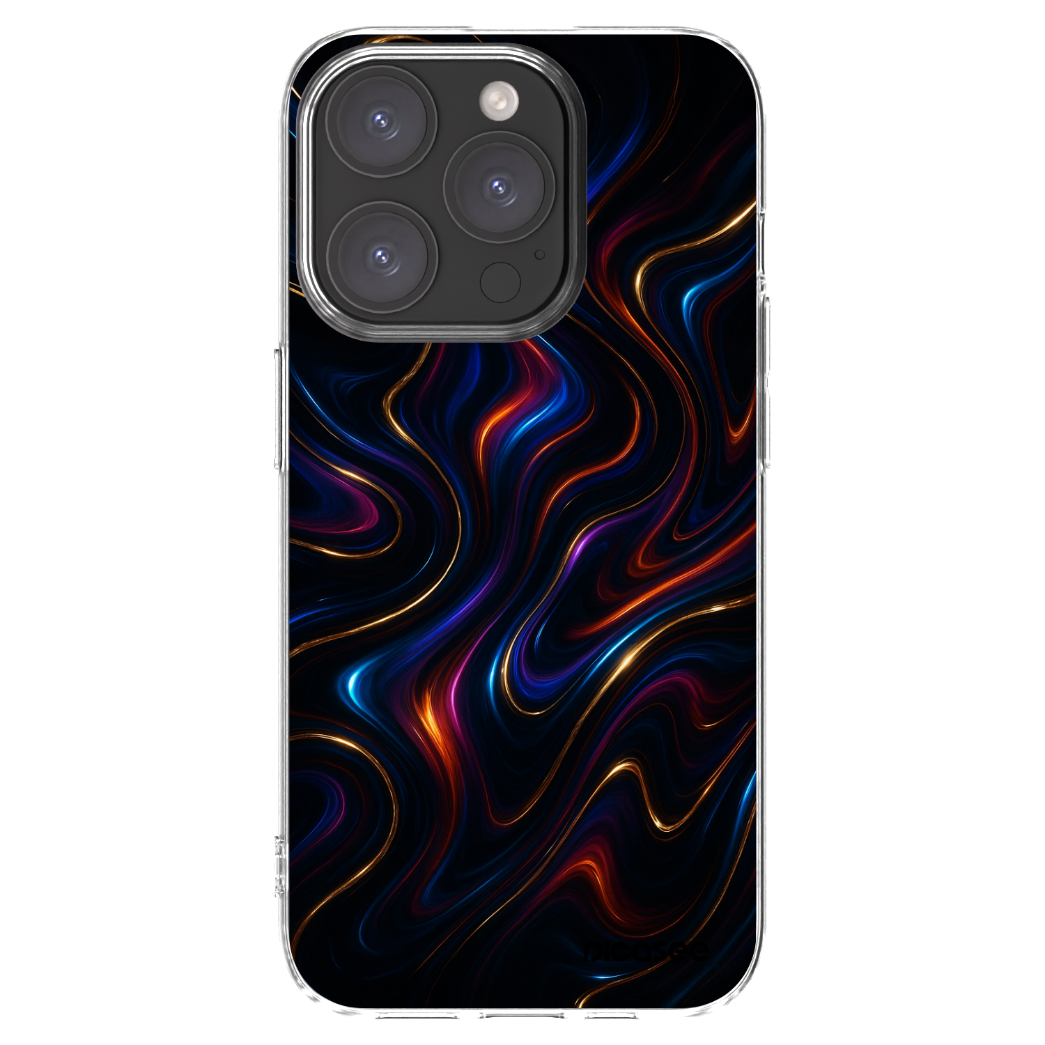 Picasee διαφανής θήκη σιλικόνης Apple iPhone 15 Pro - Noir