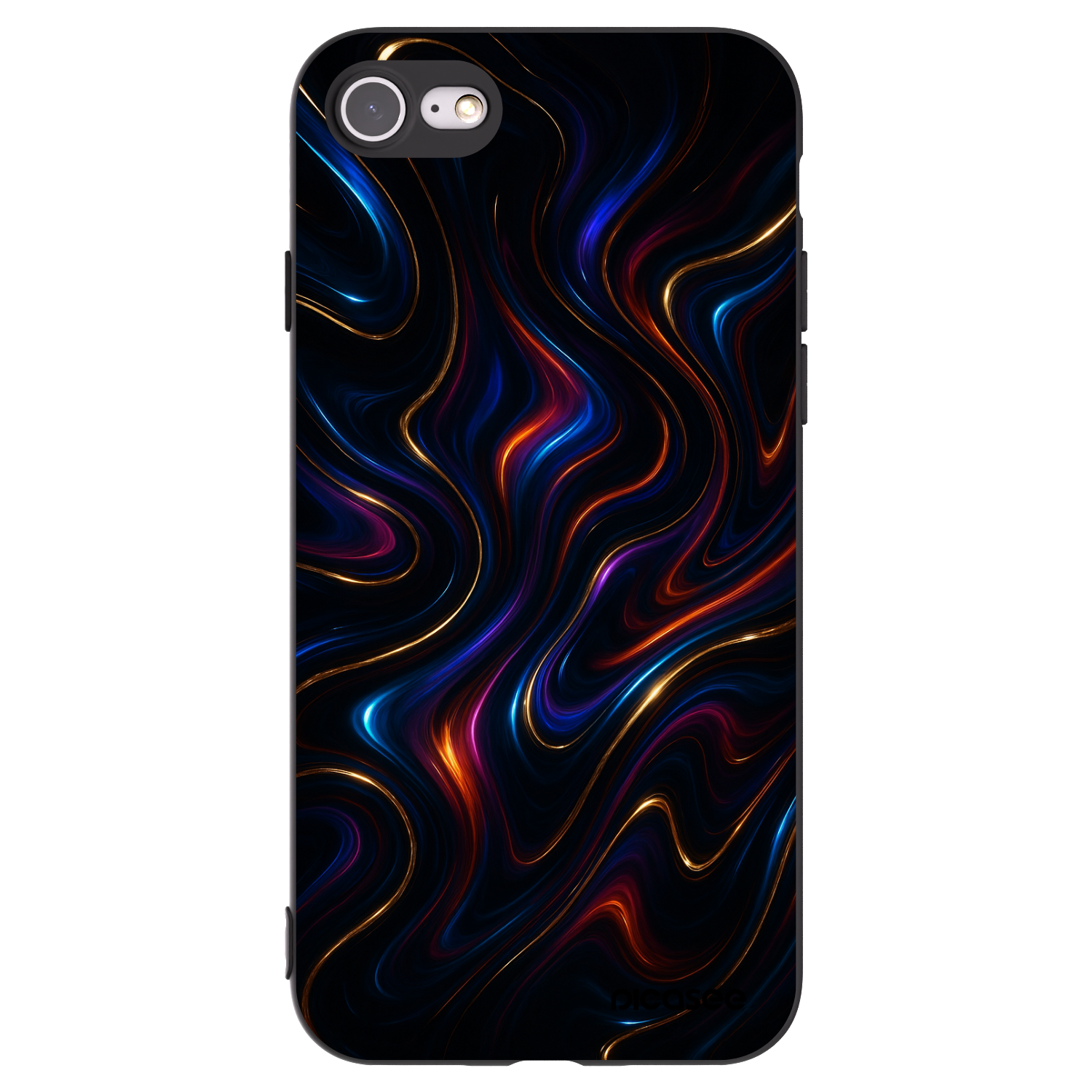 Picasee Μαύρη θήκη σιλικόνης για Apple iPhone 7 - Noir