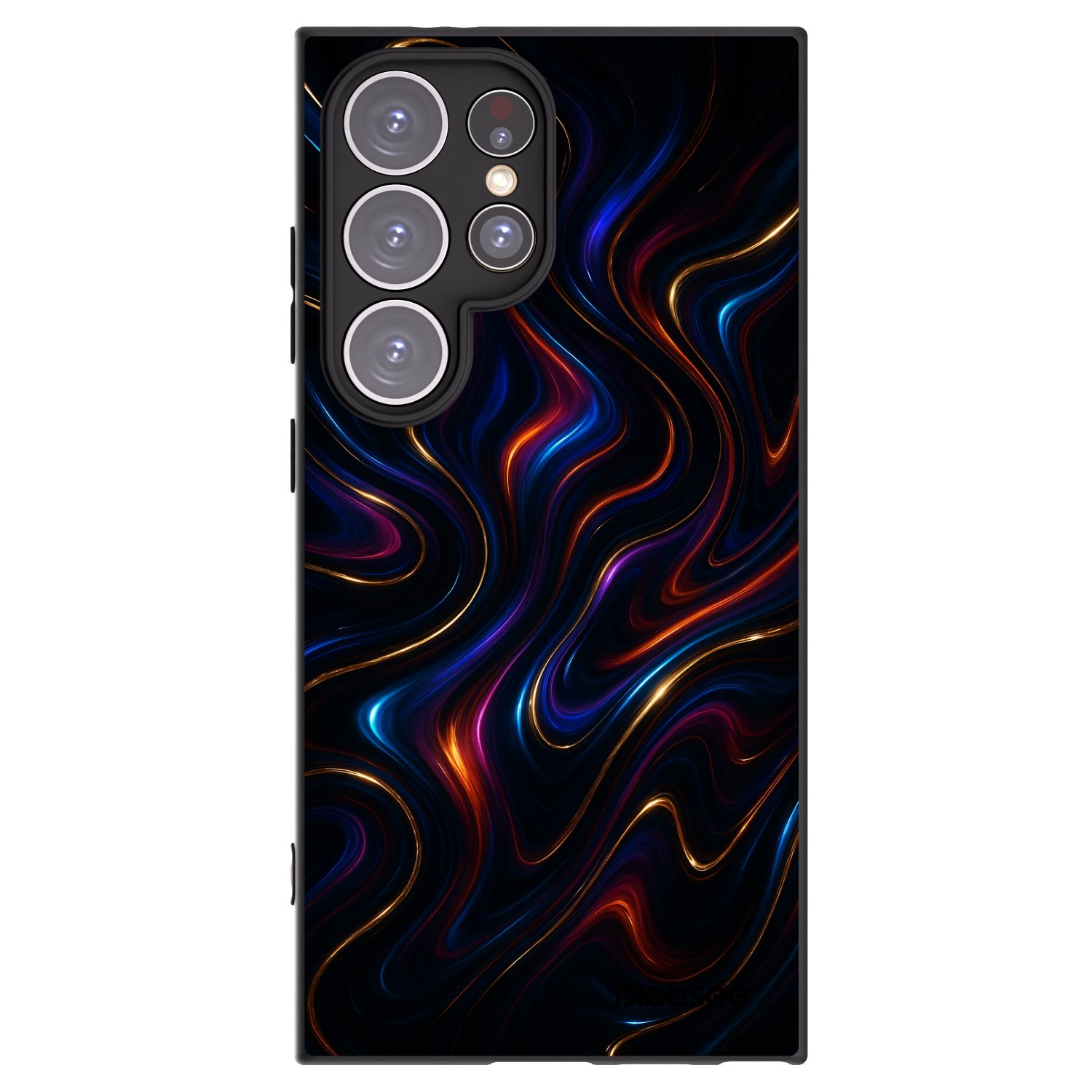 Picasee Μαύρη θήκη σιλικόνης για Samsung Galaxy S24 Ultra S928B 5G - Noir