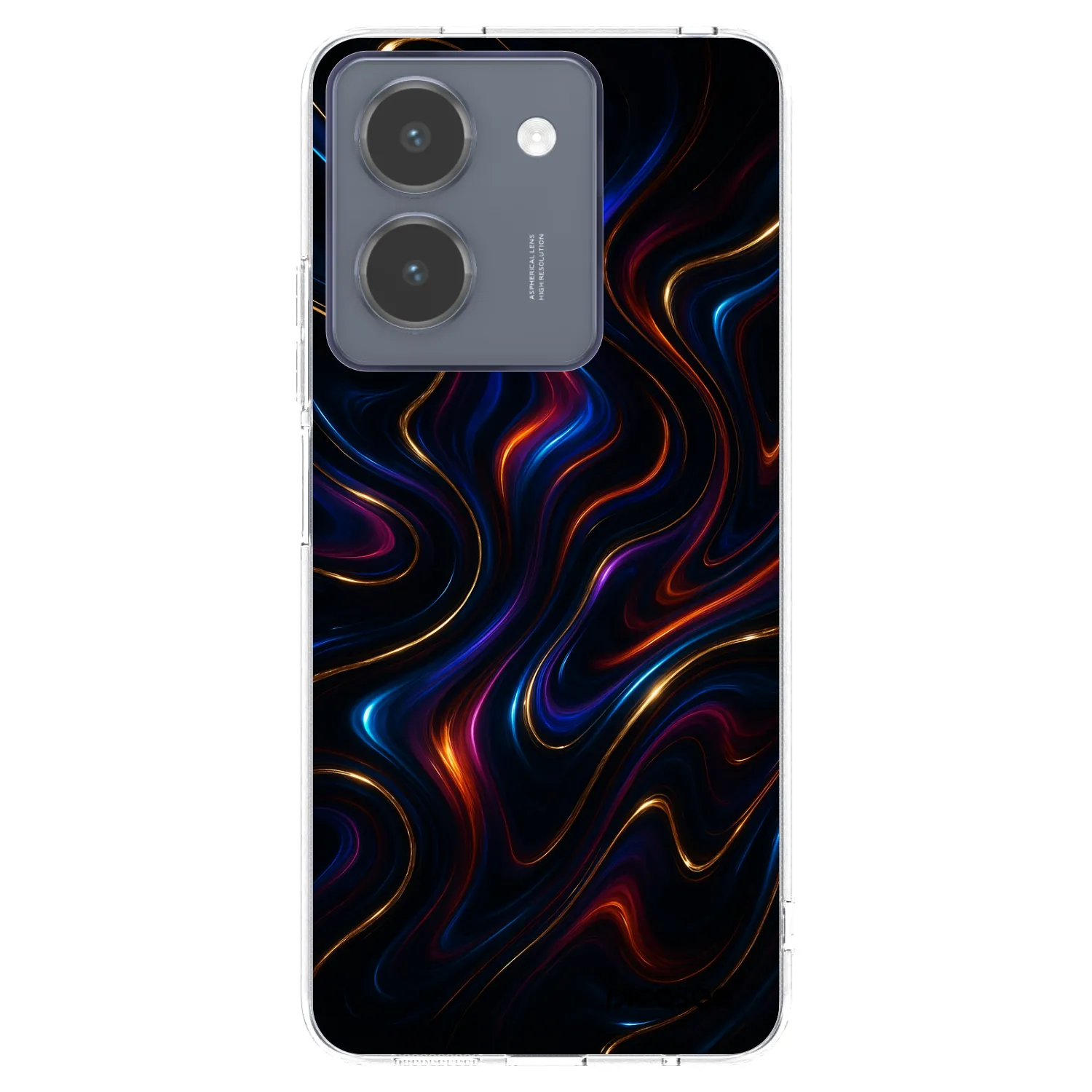 Picasee διαφανής θήκη σιλικόνης Vivo Y36 4G - Noir