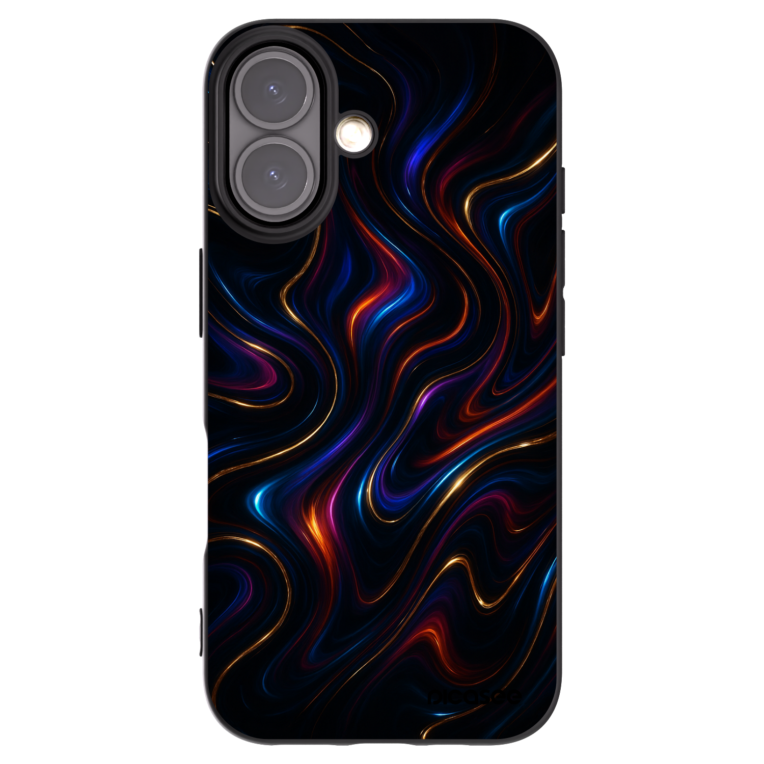 Picasee Μαύρη θήκη σιλικόνης για Apple iPhone 16 - Noir