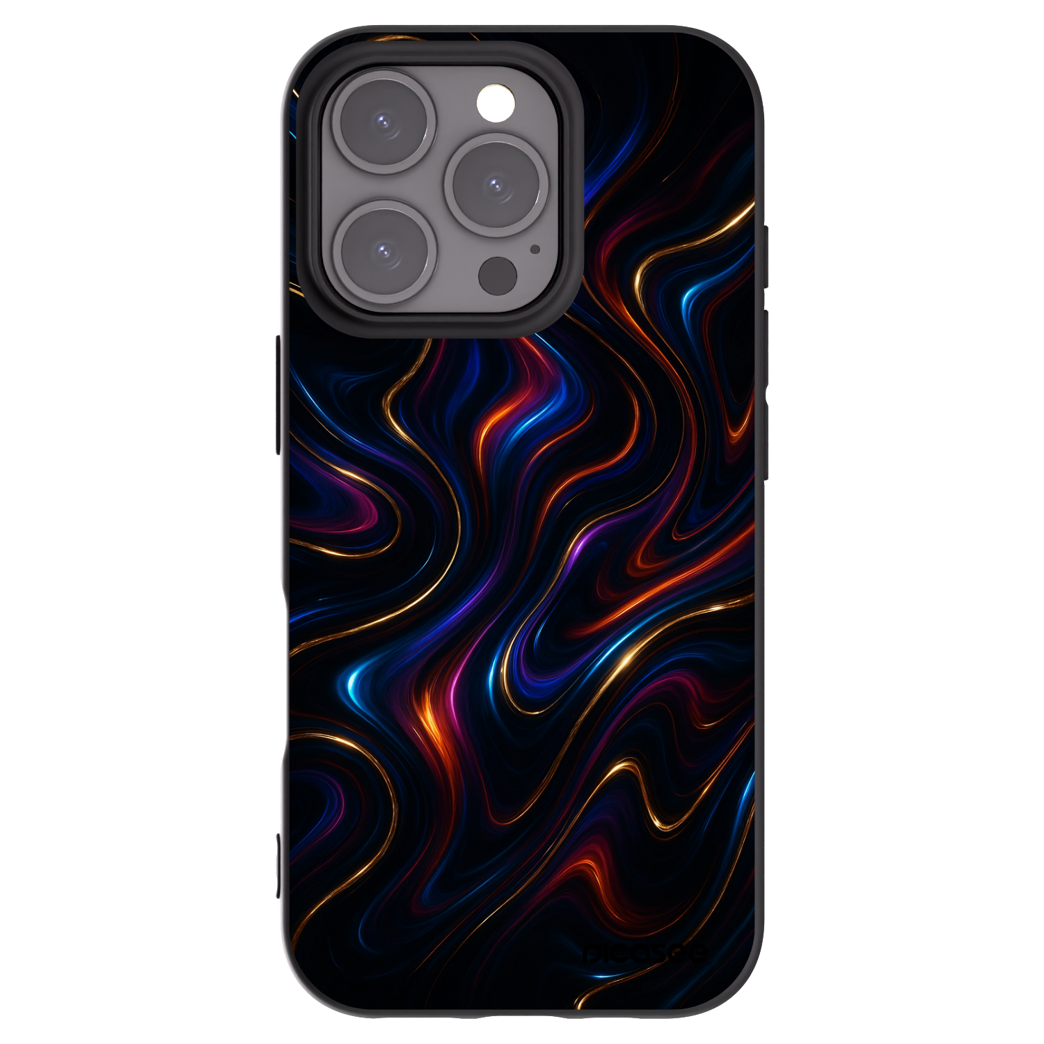 Picasee Μαύρη θήκη σιλικόνης για Apple iPhone 16 Pro - Noir