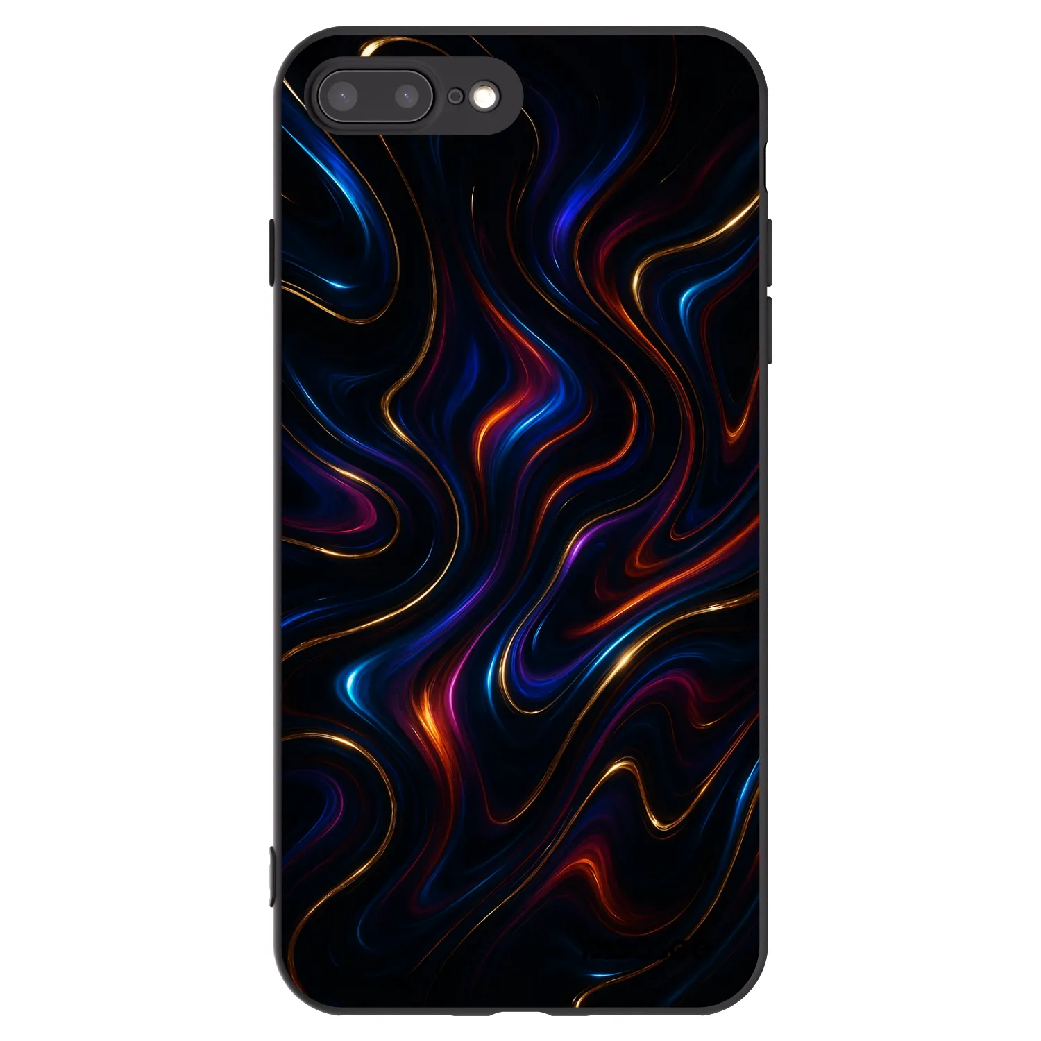 Picasee Μαύρη θήκη σιλικόνης για Apple iPhone 8 Plus - Noir