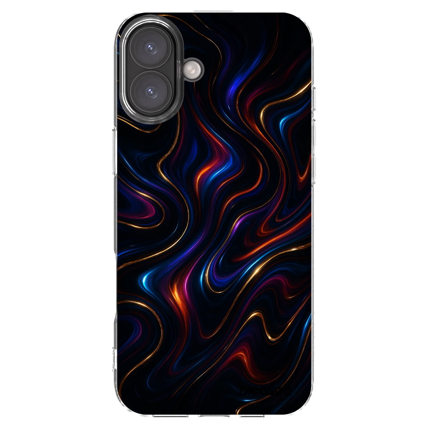 Picasee διαφανής θήκη σιλικόνης Apple iPhone 16 Plus - Noir