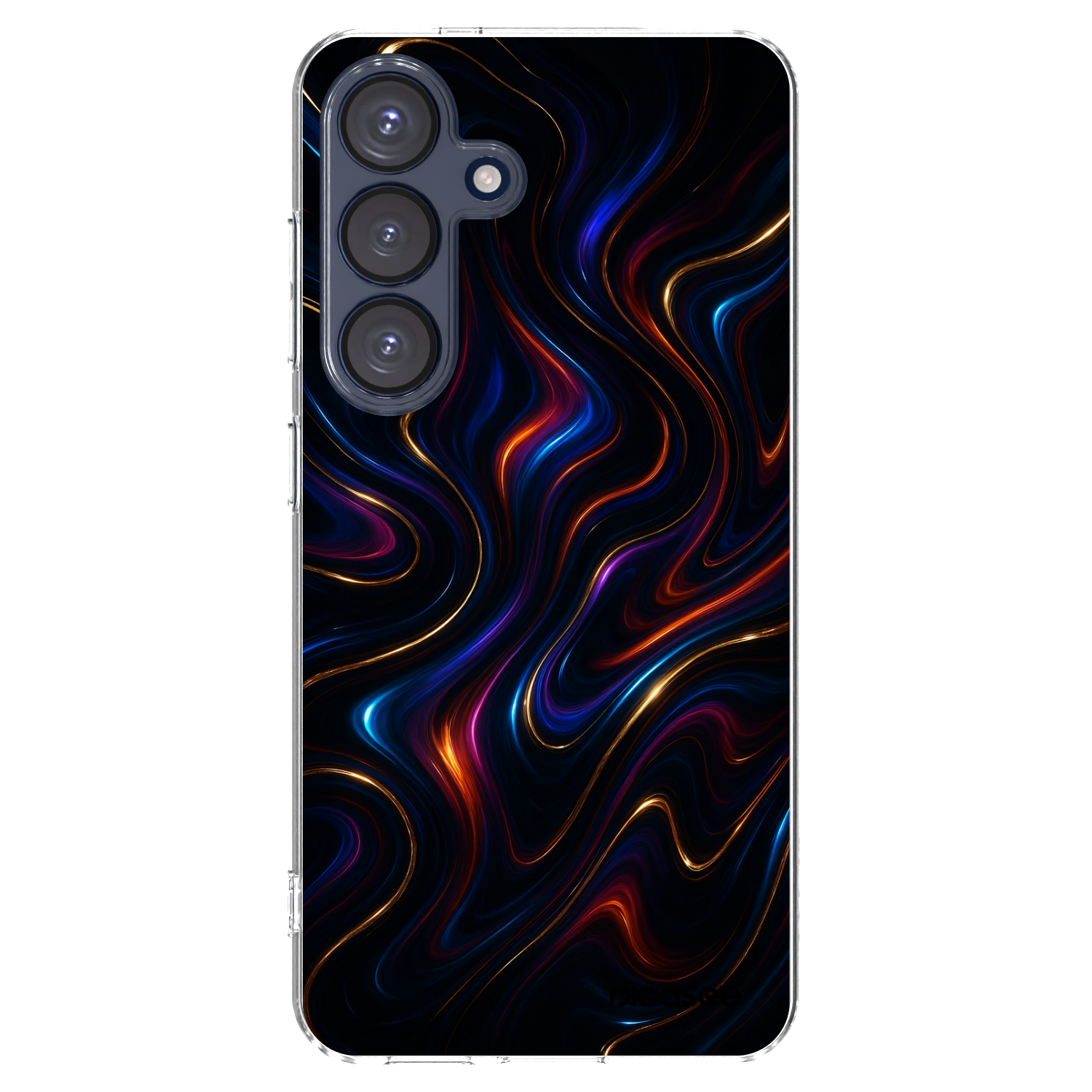Picasee διαφανής θήκη σιλικόνης Samsung Galaxy S25 5G - Noir