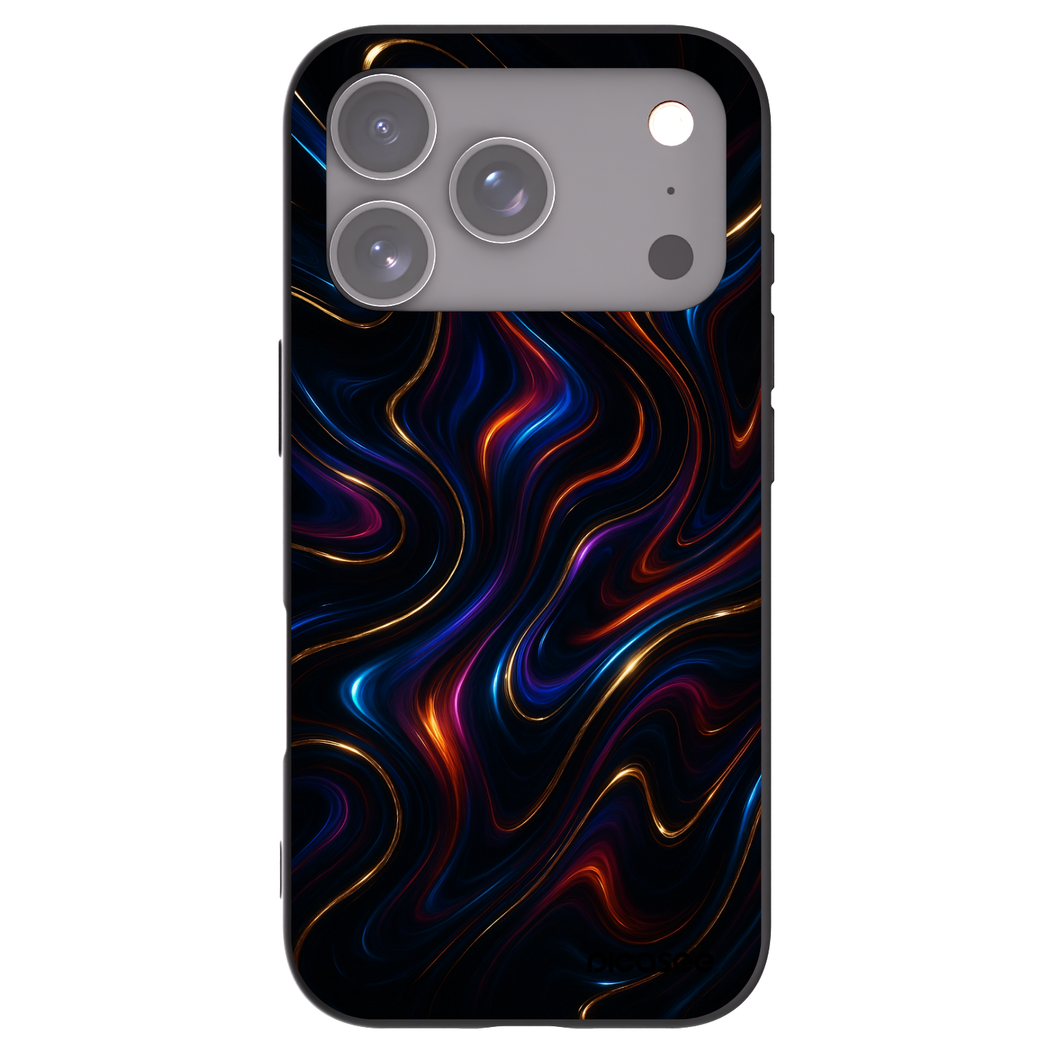 Picasee Μαύρη θήκη σιλικόνης για Apple iPhone 17 Pro - Noir