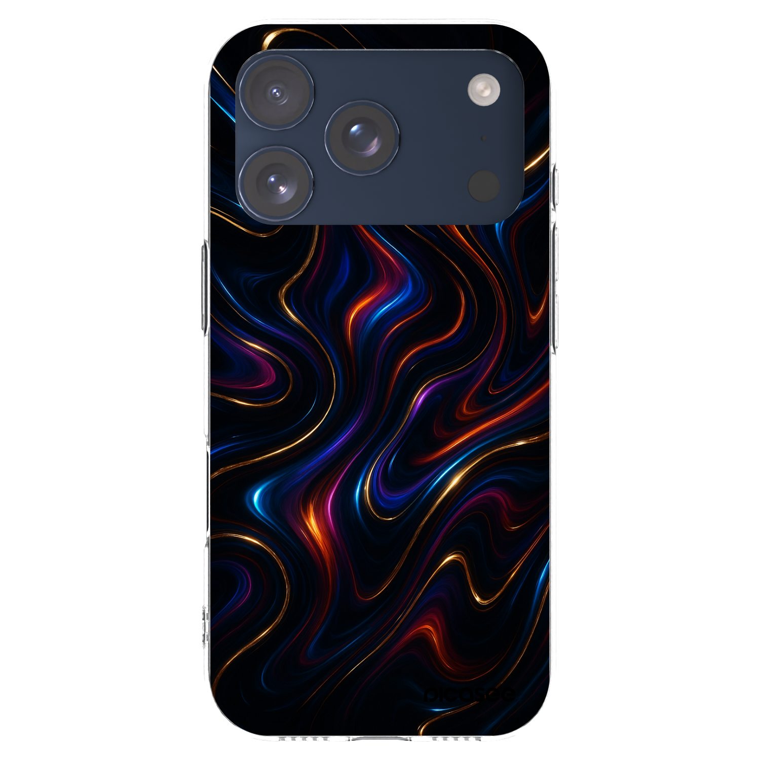 Picasee διαφανής θήκη σιλικόνης Apple iPhone 17 Pro - Noir