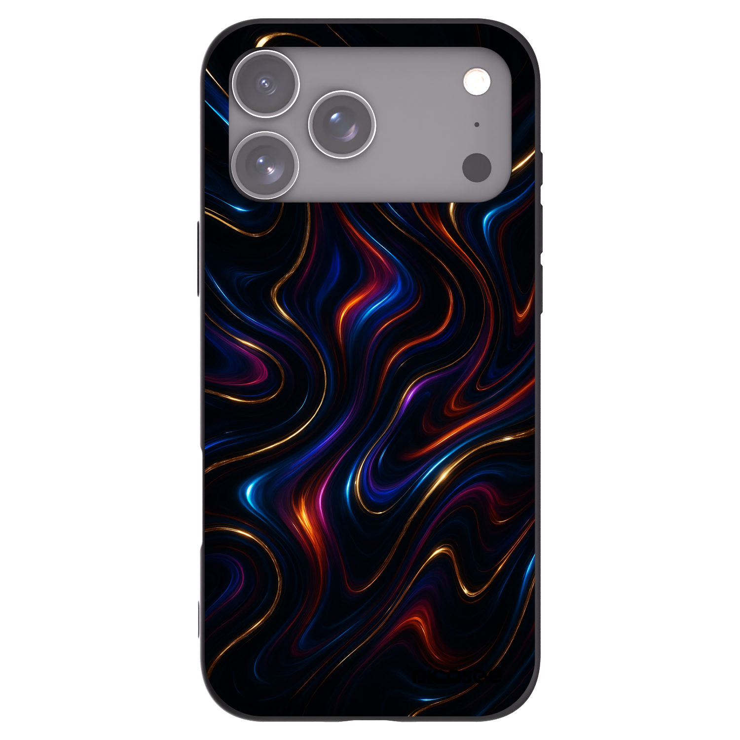 Picasee Μαύρη θήκη σιλικόνης για Apple iPhone 17 Pro Max - Noir