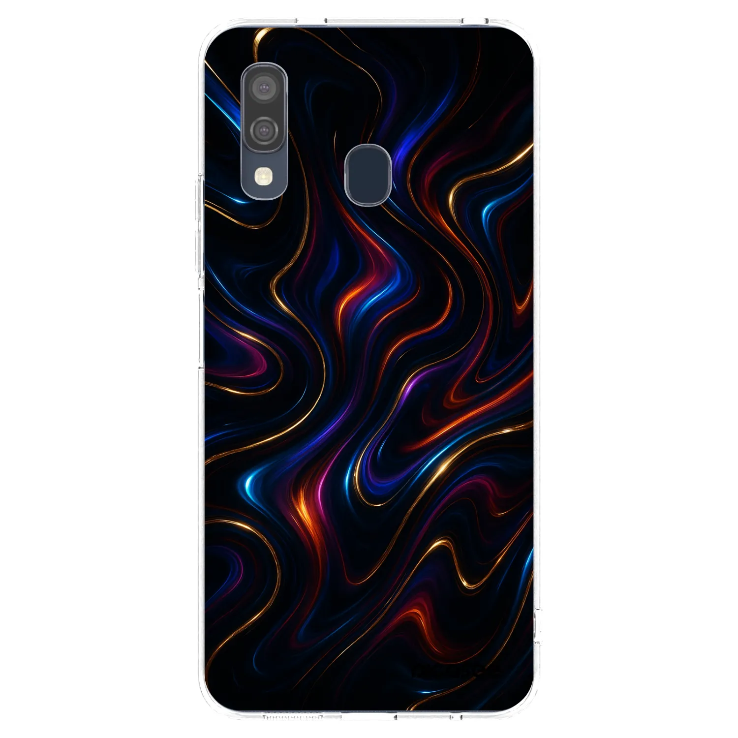 Picasee διαφανής θήκη σιλικόνης Samsung Galaxy A40 A405F - Noir