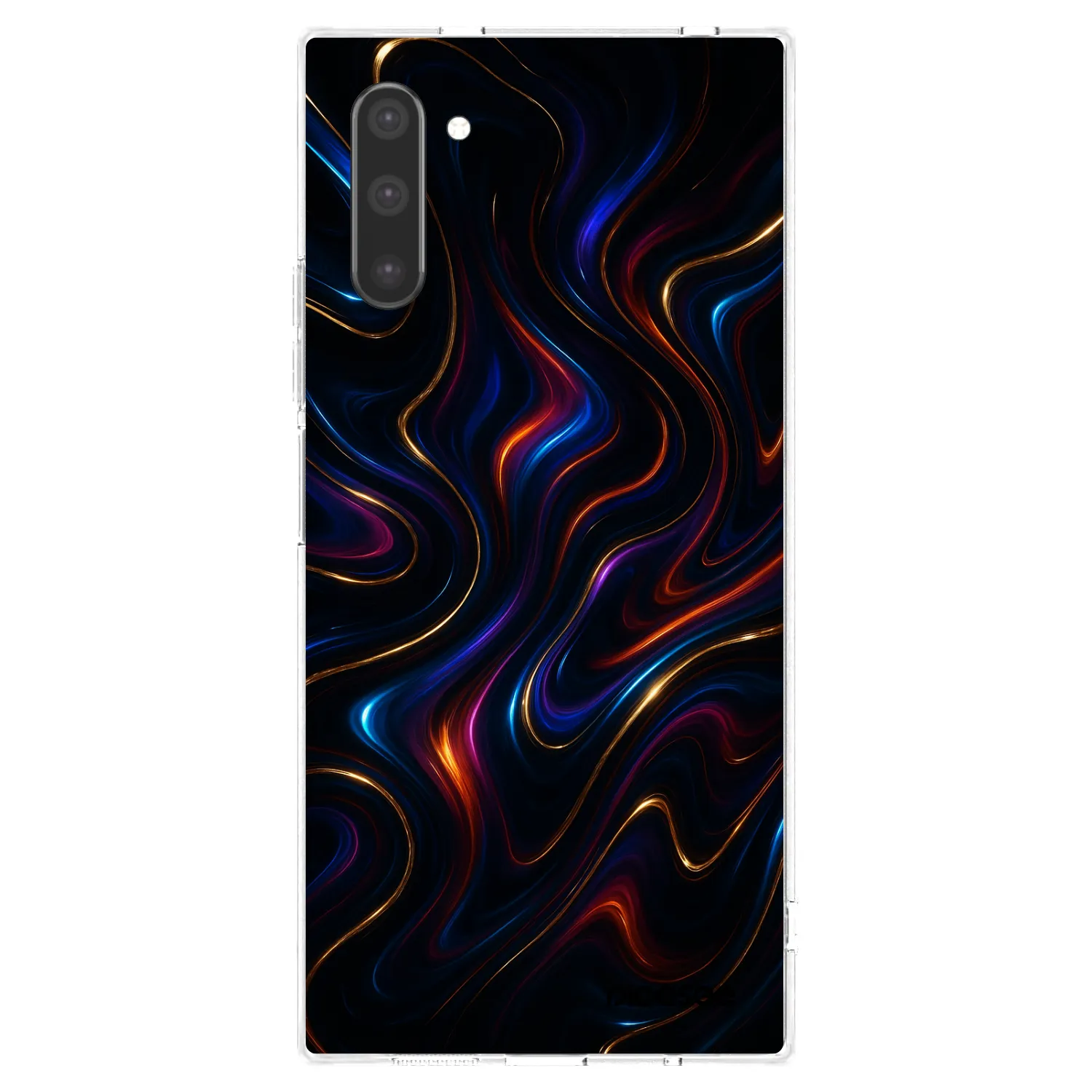 Picasee διαφανής θήκη σιλικόνης Samsung Galaxy Note 10 N970F - Noir