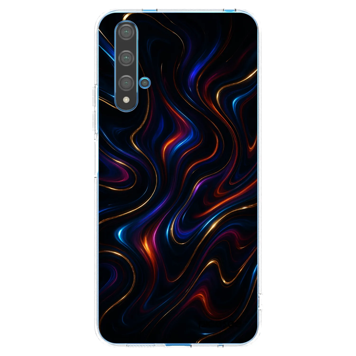Picasee διαφανής θήκη σιλικόνης Huawei Nova 5T - Noir