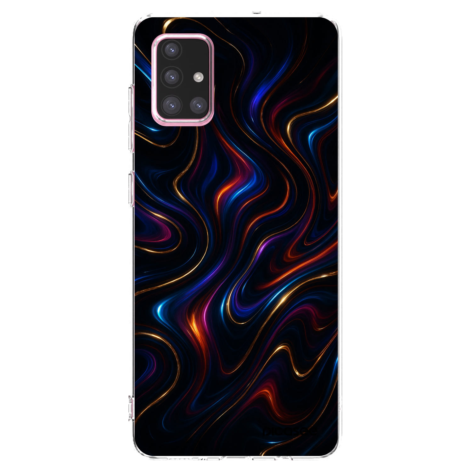 Picasee διαφανής θήκη σιλικόνης Samsung Galaxy A71 A715F - Noir