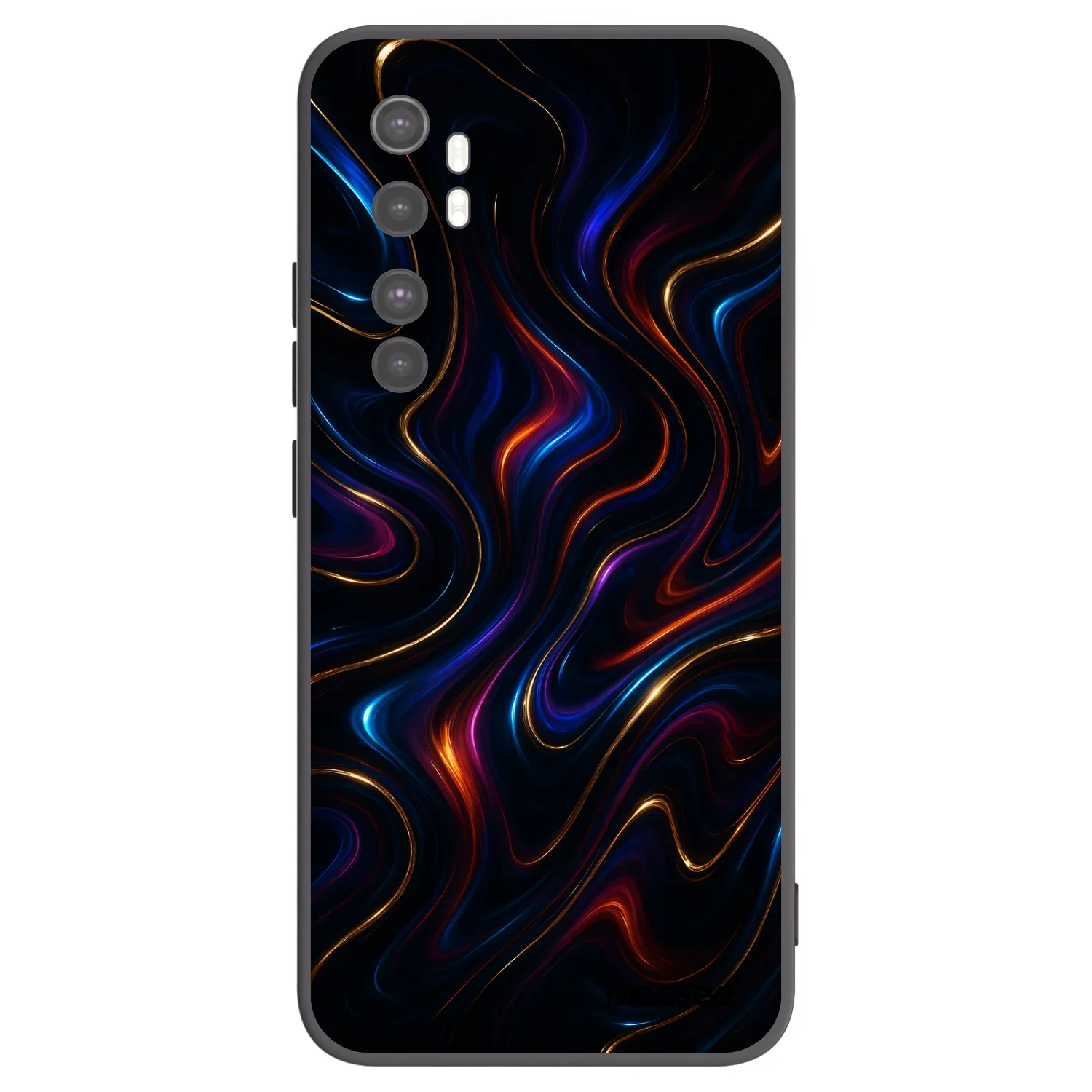 Picasee Μαύρη θήκη σιλικόνης για Xiaomi Mi Note 10 Lite - Noir